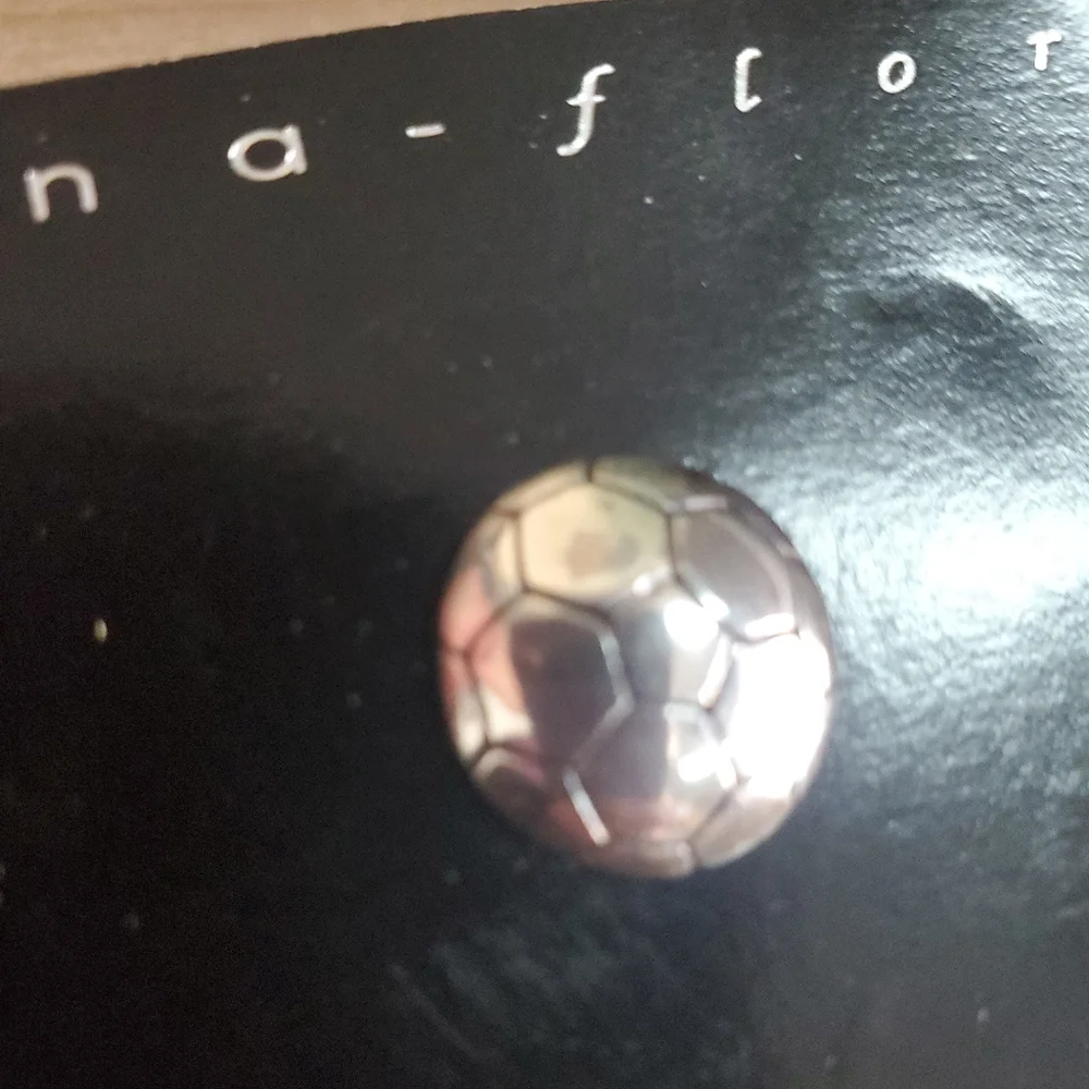 Sterling Silver Soccer Ball Pin